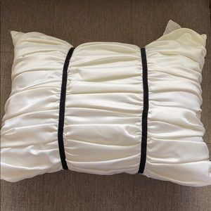 Black & Off-White Throw Pillow